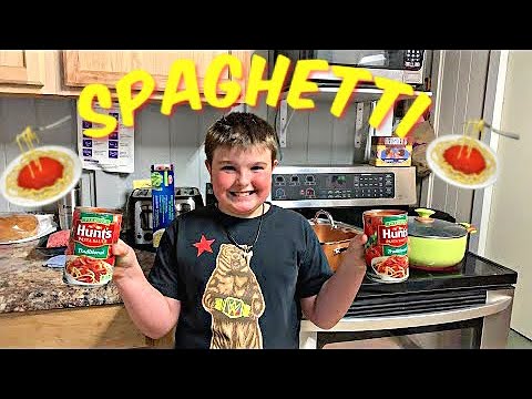 MAKING SPAGHETTI FOR DINNER  🍝