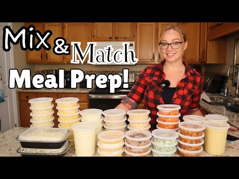 MASSIVE Meal Prep for a Senior! A New Mix & Match Menu to Stock Her Freezer with Easy Meals!