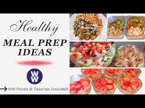 MEAL PREP | STRAWBERRY CHEESECAKE OVERNIGHT OATS | WARM BOWLS | SALADS | WW POINTS & CALORIES