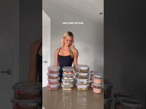 meals prepped ready for a big week of training