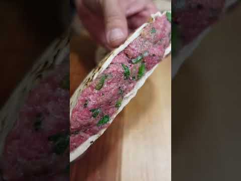 Meat stuffed Pita aka Lebanese Arayes. So easy and So good! #shorts