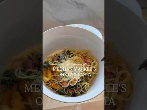 Meghan Markle’s controversial one-pan pasta dish! Would you try it?! #pasta #meghanmarkle #dinner