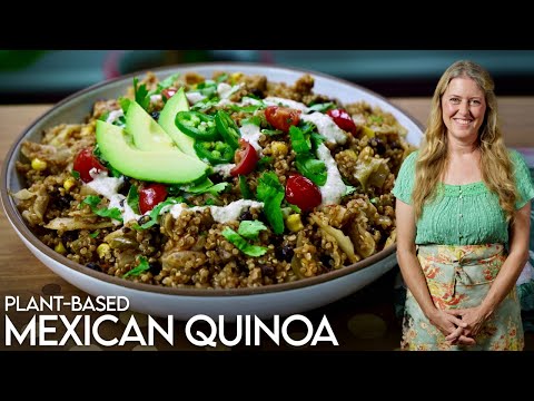 Mexican Quinoa: The Easiest Plant-Based Meal You’ll Make This Week! #oilfree #vegan