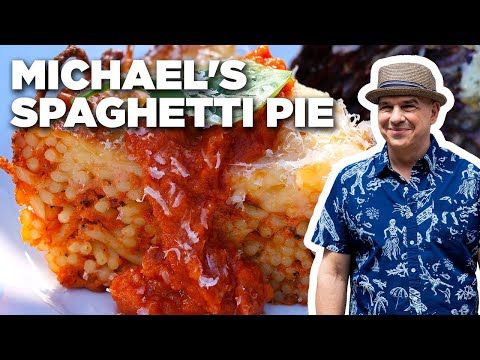 Michael Symon's Spaghetti Pie | Symon Dinner's Cooking Out | Food Network