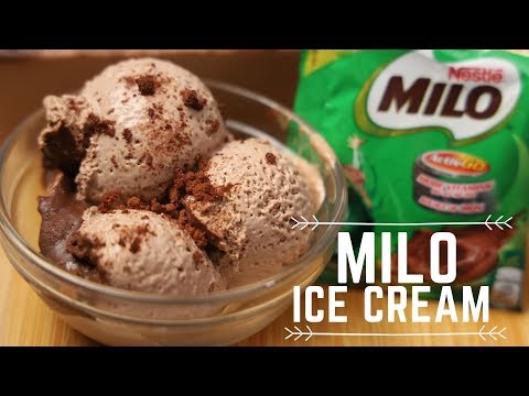 Milo Ice Cream ( 3 Ingredient Recipe ) – Homemade Ice Cream Recipe