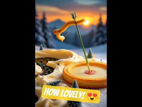 Mini Archery Made of Food 🏹 Puff Pastry Bow & Chive Arrow | ASMR Dreamscape