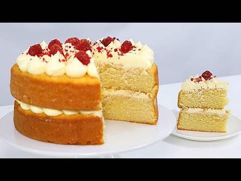 MOIST VANILLA CAKE! PERFECT FOR MAKING LAYER CAKES │ SIMPLE CAKE RECIPES │ CAKES BY MK