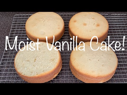 Moist Vanilla Cake Recipe