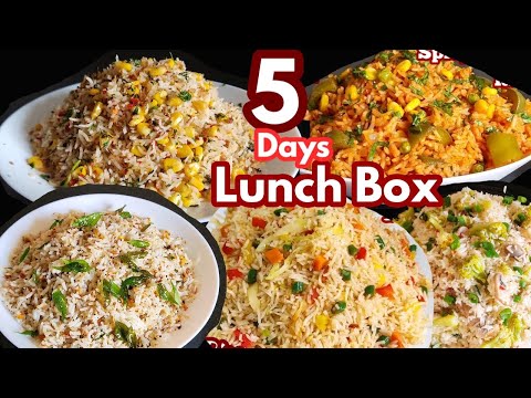 Monday 2 Friday Lunch Box Recipe For Kids & Adults With Few Ingredients/Quick Lunch Box Ideas /Rice