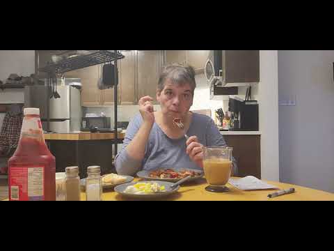 Morning chat with Poached Eggs Hashbrowns Toast n Coffee