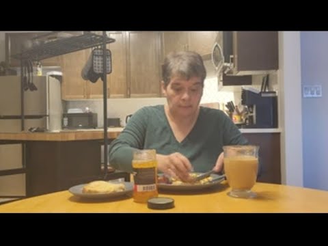 Morning chat with Scrambled Eggs Bacon Toast n Coffee