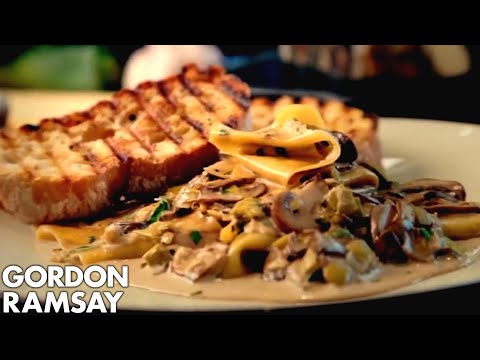 Mushroom, Leek and Tarragon Pasta | Gordon Ramsay
