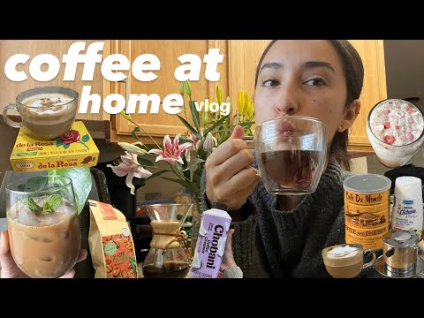 my coffee routine for the week | fun coffee recipes + quick breakfast recipes