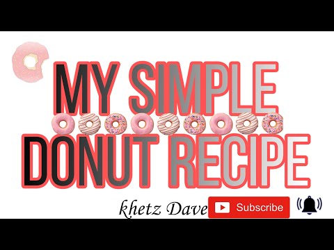 MY HOMEMADE DONUT|| SIMPLE DONUT RECIPE