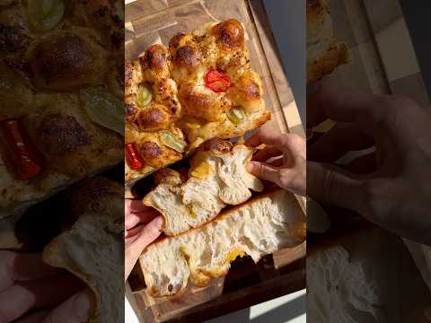 My Most Viral Focaccia Recipe #recipe #easy#sourdough#bread#homemade#shorts#satisfying#tutorial