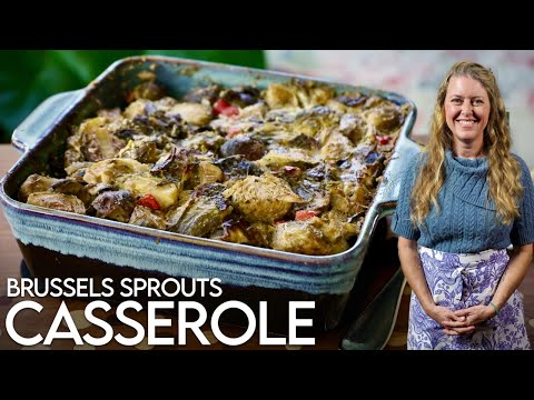 My Secret to an Irresistible Plant-Based Brussels Sprouts Casserole! #recipe
