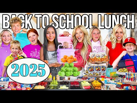 *NEW* FiRST DAY OF SCHOOL LUNCH for my 10 KiDS!! 🍎 BACK TO SCHOOL 2025!