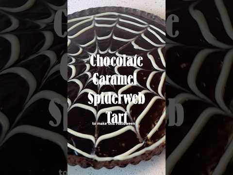 NO BAKE Spooky Spiderweb Tart 🕸️ | Halloween Dessert
