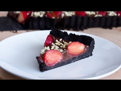 No Bake Strawberry Chocolate Tart Recipe