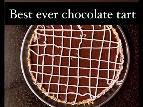 No Bake Triple Chocolate Tart | ASMR Cooking