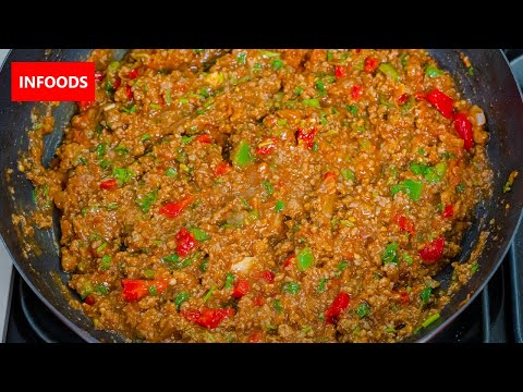No Spices Minced Meat Stew Recipe | How to Cook Minced Beef Meat | Minced Meat Recipe | Infoods