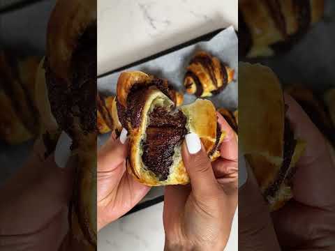 NUTELLA CROISSANTS🤩🥐 #shorts