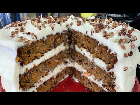 OLD SCHOOL TRIPLE LAYER CARROT 🥕 CAKE/VERY VERY MOIST/FRIDAY NIGHT CAKE OF THE WEEK SEGMENT