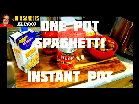 ONE POT SPAGHETTI meal in the INSTANT POT  simple fast delicious pasta in electric pressure cooker