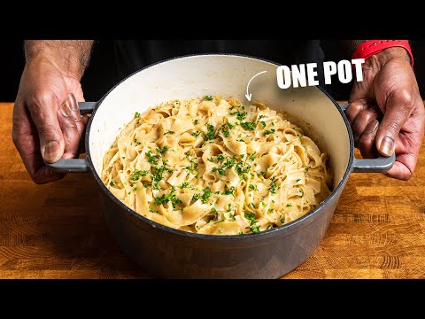 OnePot Creamy Lemon Pasta Tastes Gourmet AND is Ready in Minutes!  | Vegan & Vegetarian Meal Ideas