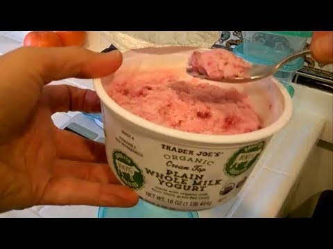 Organic, Grass-fed Frozen-Yogurt Recipe, Only 4 Ingredients!