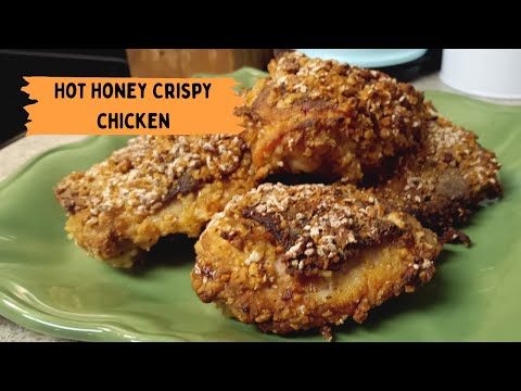Oven Baked Crispy Chicken with Hot Honey