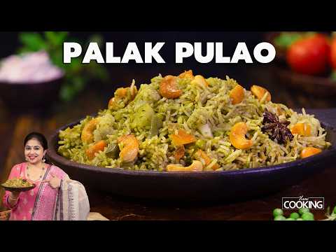 Palak Pulao Recipe | Spinach Rice | School Lunch Ideas | Healthy Lunch Box Recipe