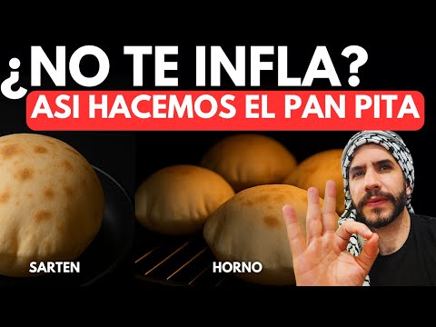 PAN PITA ÁRABE | Con y Sin Horno – ¡La Receta que Infla!