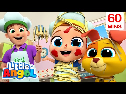 Pasta Song (Cooking with Daddy) + More @LittleAngel Kids Songs & Nursery Rhymes