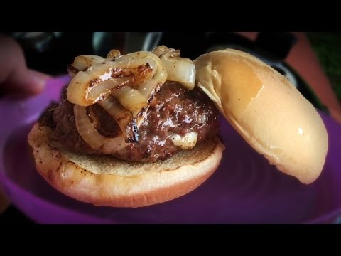 Perfect Juicy Burger Recipe on Weber Kettle Grill