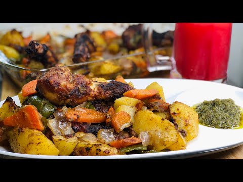 Perfect roasted chicken and potatoes recipe / how to / roasted chicken and potatoes/ roasted chicken