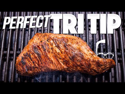 PERFECT TRI TIP ON THE GRILL (EASY STEAK RECIPE!) | SAM THE COOKING GUY