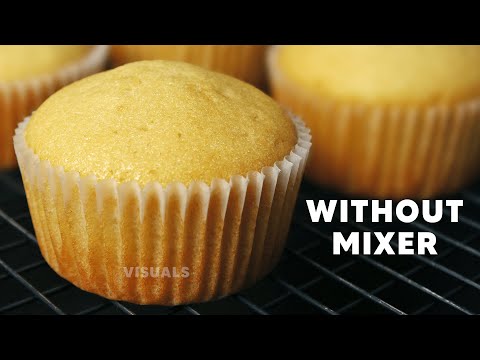 Perfect Vanilla Cupcakes | Vanilla Cupcakes without mixer | Easy Cupcakes