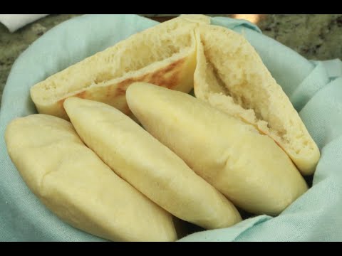 PITA BREAD  – HOW TO MAKE SOFT PITA BREAD IN OVEN -BAKED PITA BREAD