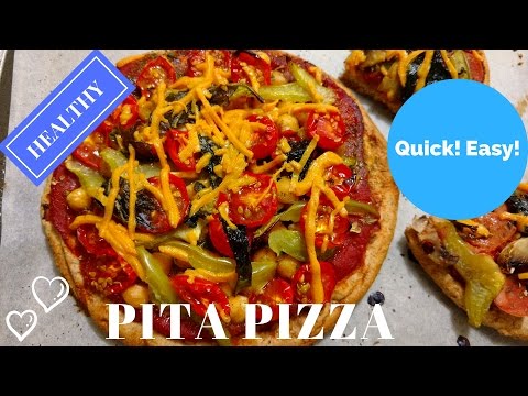 Pita Pizza: How to make vegan pizza using pita bread