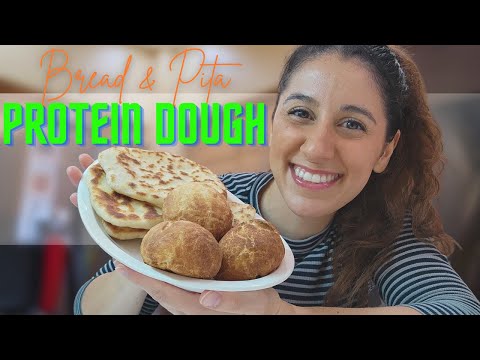 Protein Dough for Bread Rolls & Pita Bread (When You're Craving Bread But Want to Be Healthy) 🥖🫓
