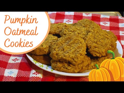 Pumpkin Oatmeal Cookies Recipe 🎃 (Never made these before!) How did they turn out? You'll see!