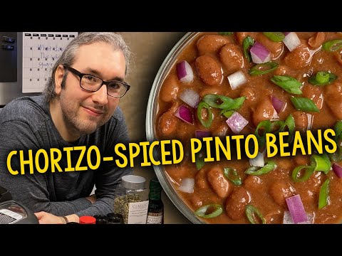Recipe: Brian’s Chorizo-Spiced Pinto Beans (Vegan, Oil-Free, Plant-Based, Instant Pot)