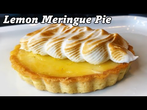 Recipe for lemon meringue pie from scratch, with shortbread pie crust