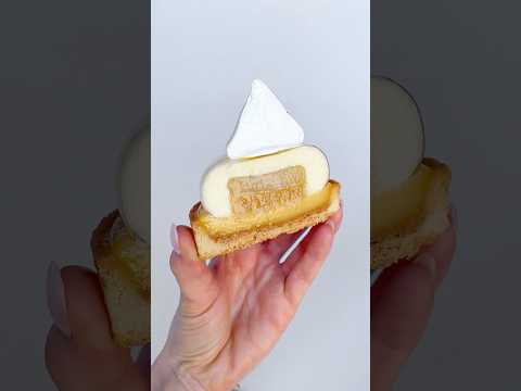 Reinvented: Classic Lemon Tart 💛🍋 Full tutorial 👆🏻#lemontart #cakedecorating #cakedesign #baking