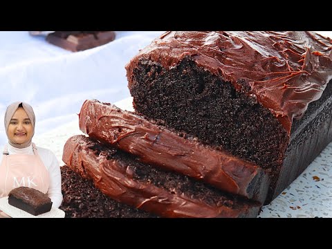 Rich, fudgy, bakery-style CHOCOLATE LOAF CAKE recipe!