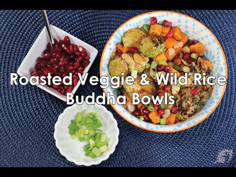 Roasted Veggie & Wild Rice Buddha Bowls