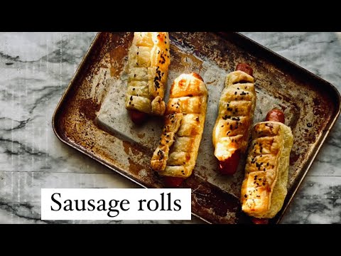 Sausage puff pastry rolls| easy appetizer | easy lunch box idea