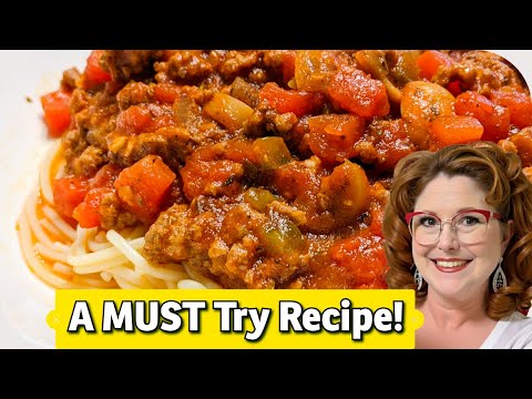 Secret Spaghetti Meat Sauce Recipe  – The BEST Southern Style Spaghetti Sauce!