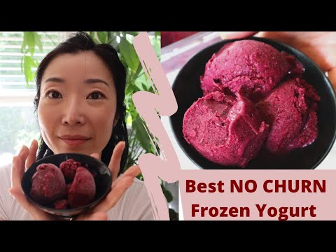 Secret to Soft & Creamy homemade frozen yogurt – No Machine | Will not Turn Hard